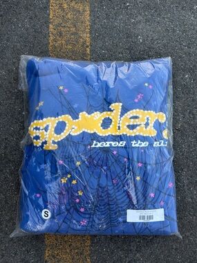 Sp5der Hoodie Men’s Blue